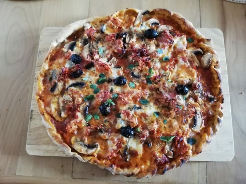 Cliquez pour zoomer ! Pizza capricciosa Thermomix par Danino33