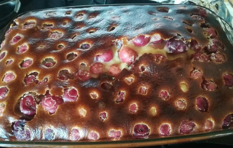 Cliquez pour zoomer ! Clafoutis aux cerises Thermomix par Noun70130