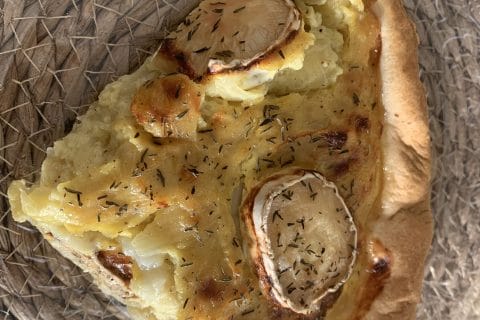 Cliquez pour zoomer ! Quiche oignons, chèvre et miel Thermomix par Lynda Zina