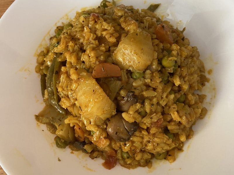 Cliquez pour zoomer ! Paella végétarienne Thermomix par ginacook