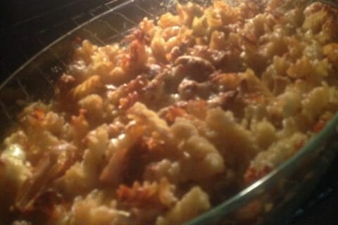 Cliquez pour zoomer ! Gratin de fusilli au jambon au Thermomix