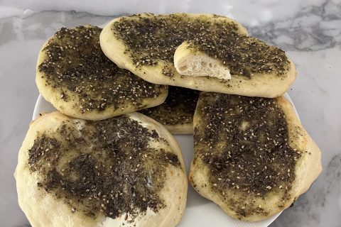 Cliquez pour zoomer ! Man’ouché au Zaatar Thermomix par socuisinette