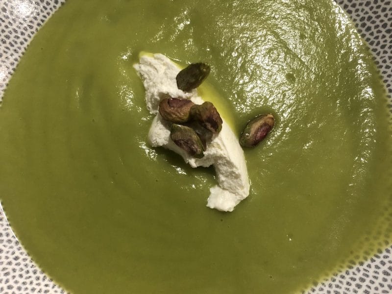 Cliquez pour zoomer ! Crème d’asperges et pistaches Thermomix par socuisinette
