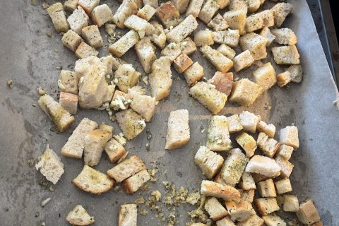 Cliquez pour zoomer ! Croutons à l’ail Thermomix par socuisinette