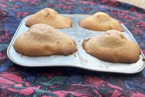 Cliquez pour zoomer ! Madeleines aux biscuits roses de Reims Thermomix par socuisinette