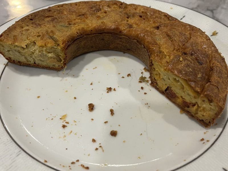 Cliquez pour zoomer ! Cake aux artichauts et tomates confites Thermomix par socuisinette