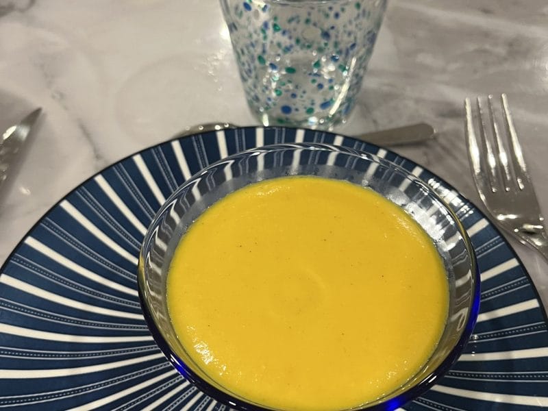 Cliquez pour zoomer ! Soupe de potimarron à l’orange et au gingembre Thermomix par socuisinette