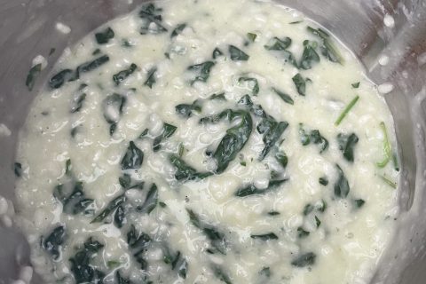 Cliquez pour zoomer ! Risotto chèvre épinards Thermomix par socuisinette