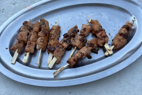 Cliquez pour zoomer ! Brochettes yakitori de saumon Thermomix par socuisinette