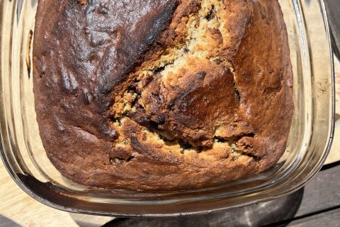 Cliquez pour zoomer ! Cake banane et pépites de chocolat Thermomix par socuisinette