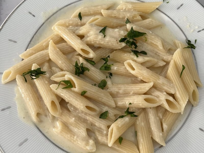 Cliquez pour zoomer ! Penne sauce quatre fromages Thermomix par socuisinette