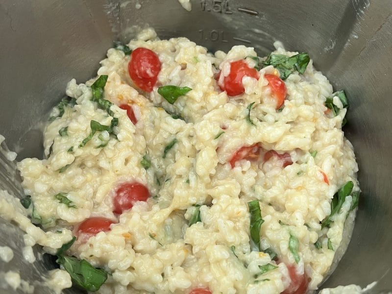 Cliquez pour zoomer ! Risotto tomates cerises basilic Thermomix par socuisinette