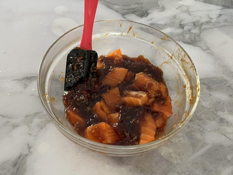 Cliquez pour zoomer ! Brochettes yakitori de saumon Thermomix par socuisinette