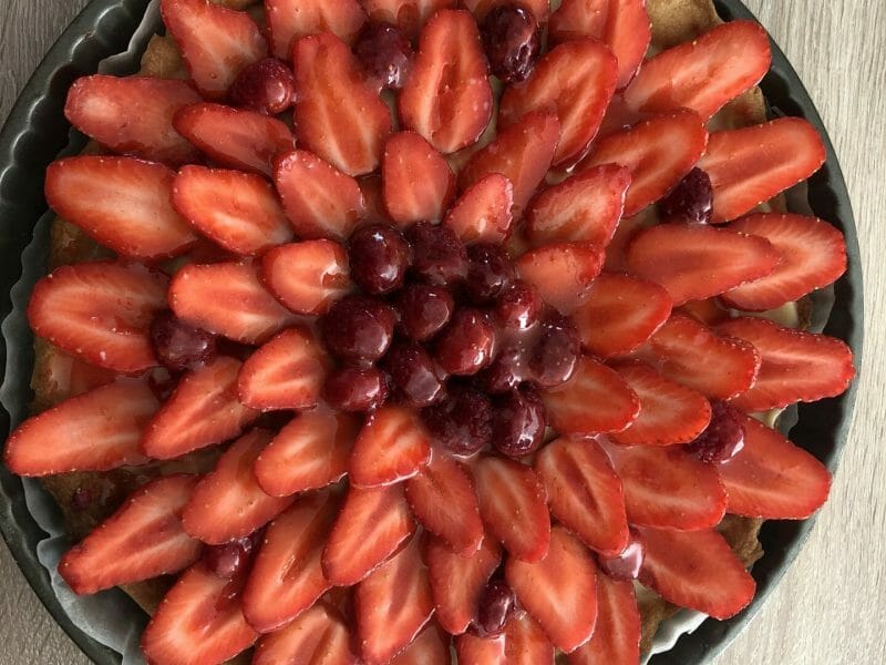 Cliquez pour zoomer ! Tarte aux fraises Thermomix par Myrtillo