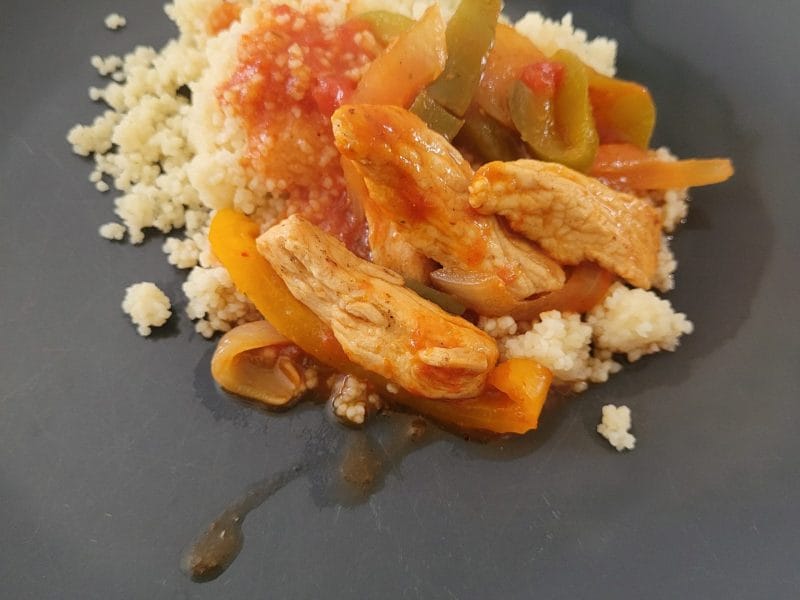 Cliquez pour zoomer ! Escalopes de poulet basquaise Thermomix par evazia67