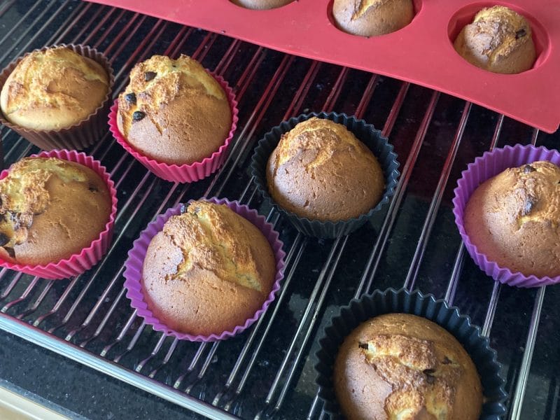 Cliquez pour zoomer ! Muffins choco-amande Thermomix par Suzann