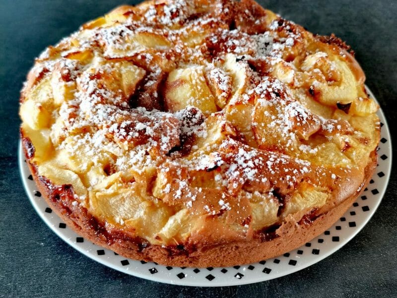 Cliquez pour zoomer ! Cake aux pommes à l’ancienne Thermomix par Linoa_1