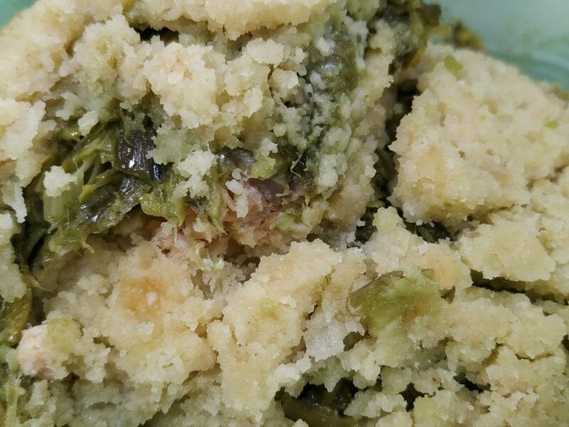 Cliquez pour zoomer ! Crumble de saumon et poireaux Thermomix par Syriaubenthi