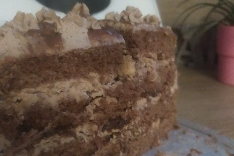 Cliquez pour zoomer ! Layer cake Kinder Bueno Thermomix par Syriaubenthi