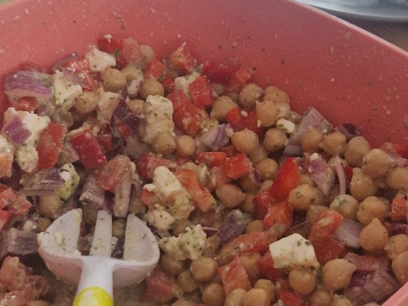 Cliquez pour zoomer ! Salade de pois chiches Thermomix par Zuzu8