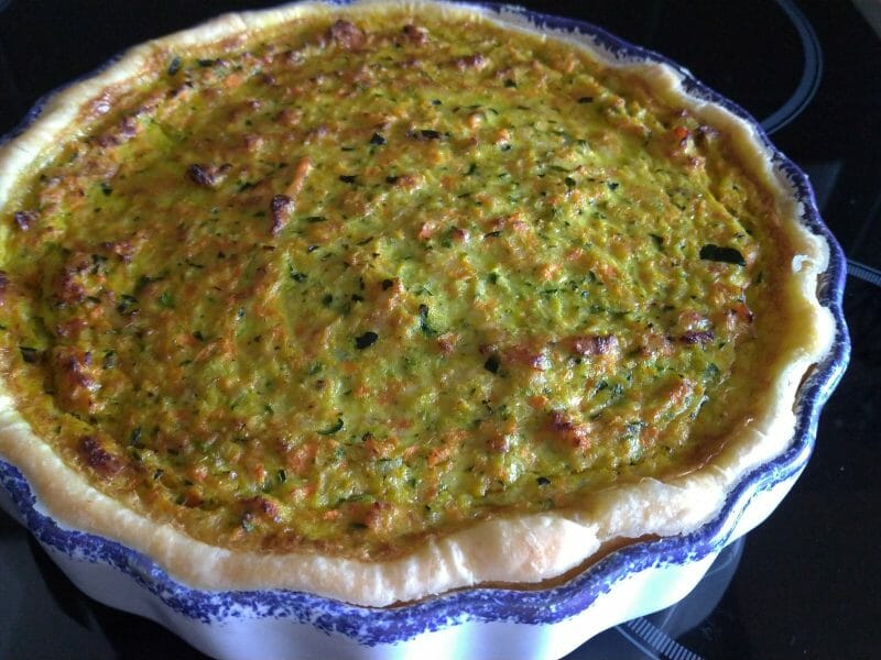 Cliquez pour zoomer ! Tarte courgettes et carottes Thermomix par Sakichan49