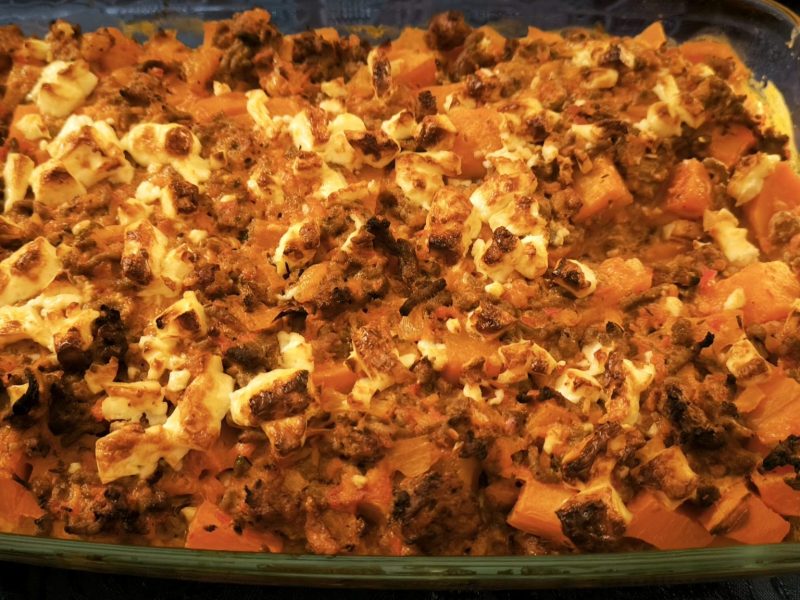 Cliquez pour zoomer ! Casserole de patates douces à la viande hachée et fêta Thermomix par melie4136