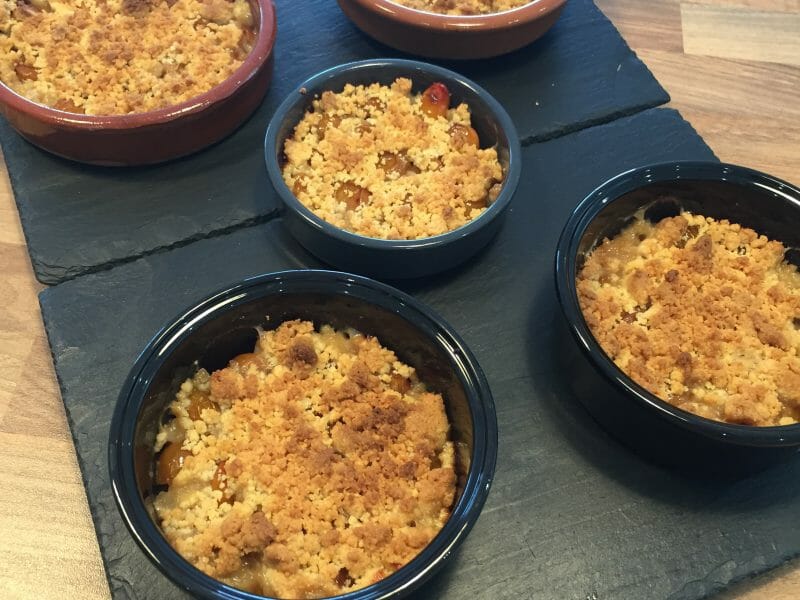 Cliquez pour zoomer ! Crumble aux mirabelles Thermomix par Mymathclem