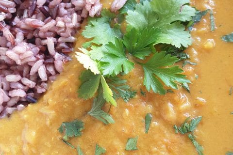 Cliquez pour zoomer ! Dhal de patate douce et de lentilles corail Thermomix par KIKIMOMIX