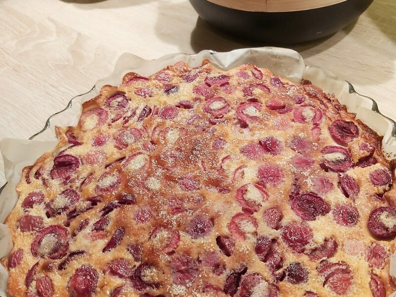 Cliquez pour zoomer ! Clafoutis aux cerises Thermomix par Franie