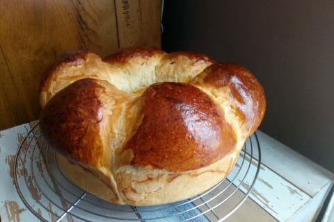 Cliquez pour zoomer ! Brioche tressée à la mie filante au Thermomix