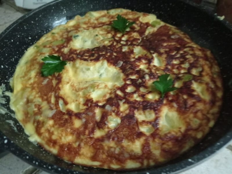 Cliquez pour zoomer ! Tortilla de courgettes Thermomix par Marie 🌹🌹