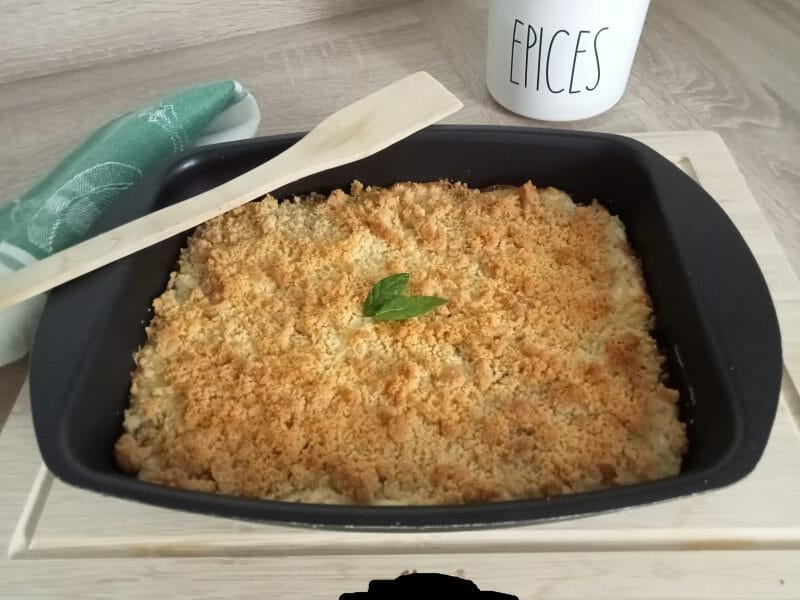 Cliquez pour zoomer ! Gratin de courgette à la ricotta et crumble Thermomix par Marie 🌹🌹
