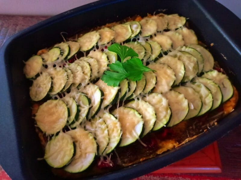 Cliquez pour zoomer ! Polenta au pistou, tomates séchées et courgettes Thermomix par Marie 🌹🌹