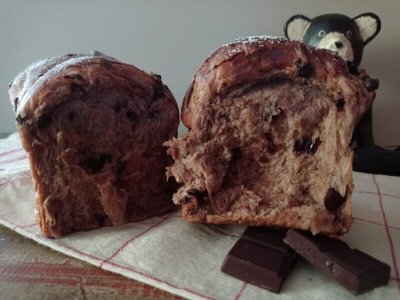 Cliquez pour zoomer ! Brioche tout chocolat Thermomix par Marie 🌹🌹