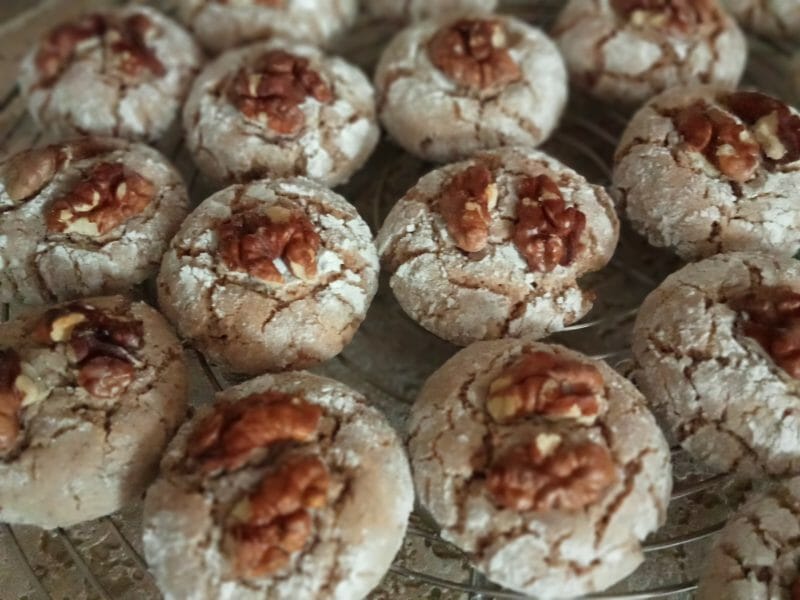 Cliquez pour zoomer ! Ghribas aux noix et amandes Thermomix par Marie 🌹🌹