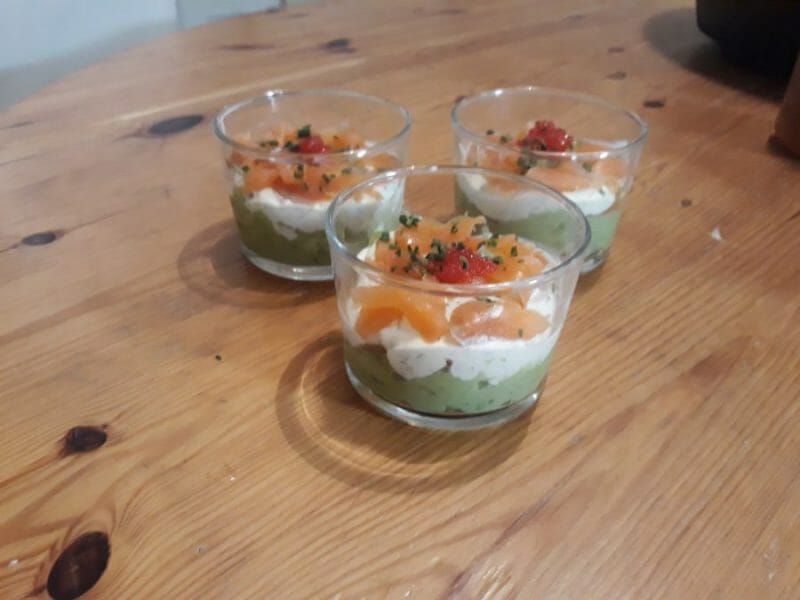 Cliquez pour zoomer ! Verrines saumon avocat Thermomix par valines13