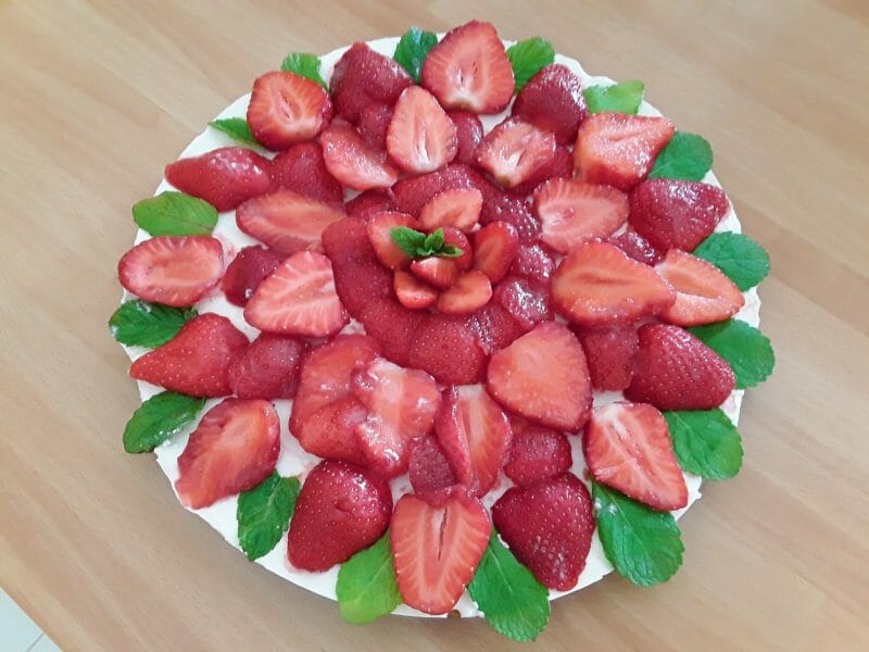 Cliquez pour zoomer ! Tarte aux fraises sans cuisson Thermomix par AnnieAuguste