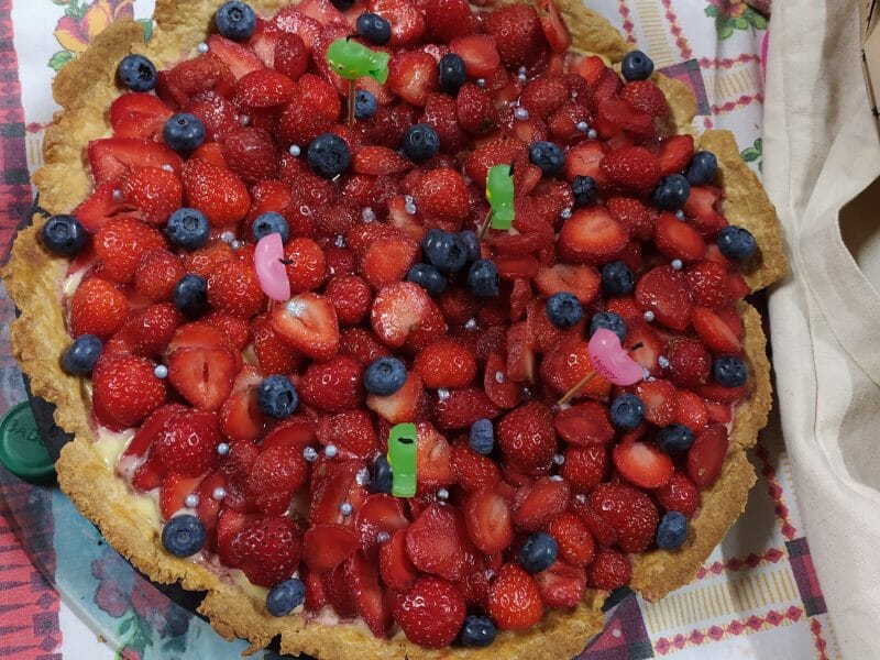 Cliquez pour zoomer ! Tarte aux fraises Thermomix par Crousnetta