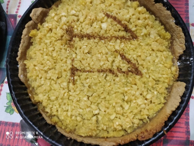 Cliquez pour zoomer ! Tarte pommes râpées citron Thermomix par Crousnetta