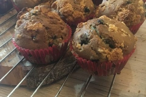 Cliquez pour zoomer ! Muffins aux myrtilles au Thermomix
