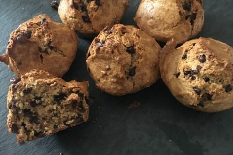 Cliquez pour zoomer ! Muffins au son d’avoine et aux pépites de chocolat au Thermomix
