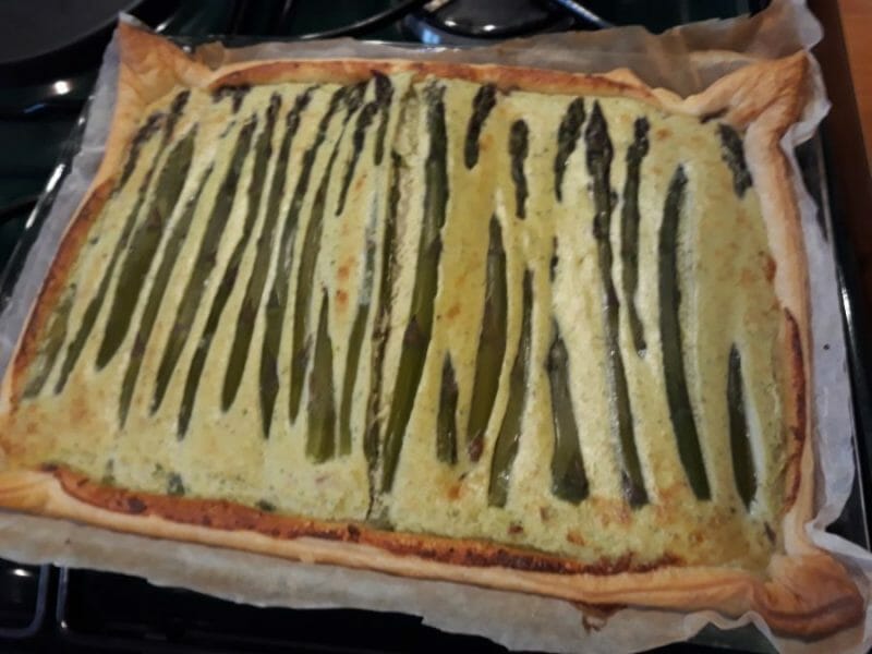 Cliquez pour zoomer ! Tarte asperges et ricotta Thermomix par Zorglubette