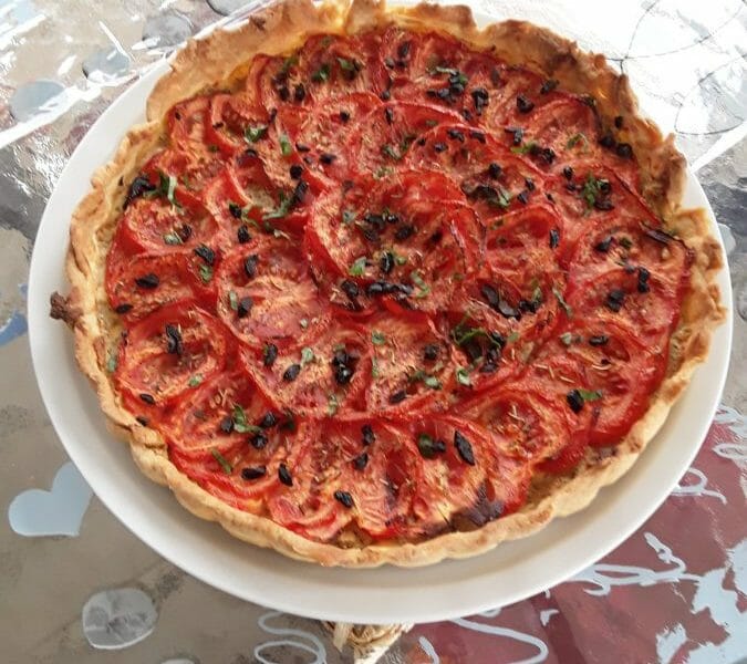 Cliquez pour zoomer ! Tarte tomates et amandes Thermomix par AlexK40