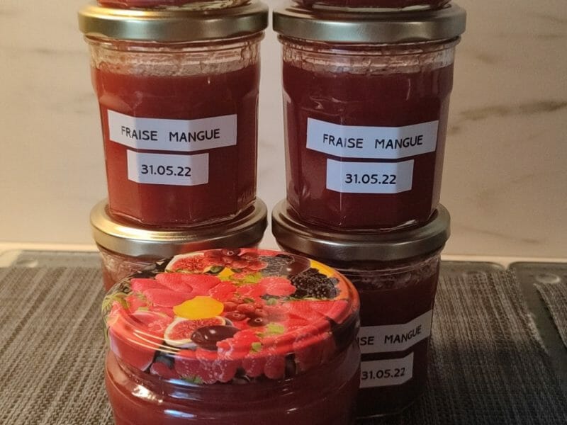 Cliquez pour zoomer ! Confiture mangue fraises Thermomix par Lolote2002