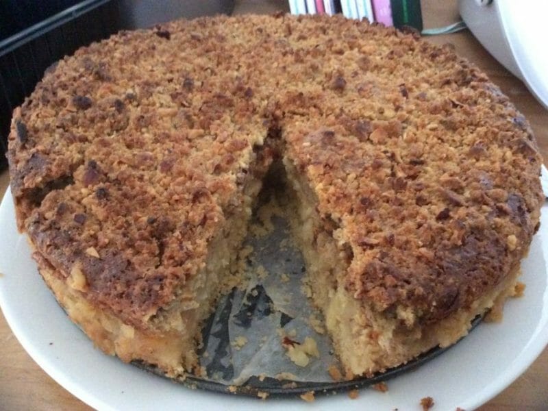 Cliquez pour zoomer ! Tarte aux pommes façon crumble Thermomix par Carolamix