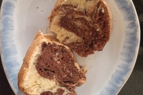 Cliquez pour zoomer ! Gâteau zébré Thermomix par ayakech84