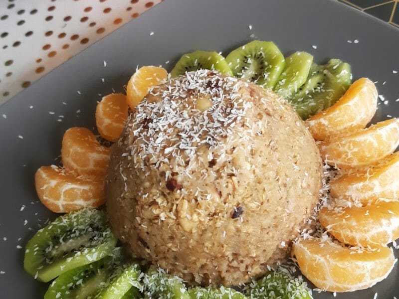 Cliquez pour zoomer ! Bowl cake banane et pépites de chocolat Thermomix par Camelia.n