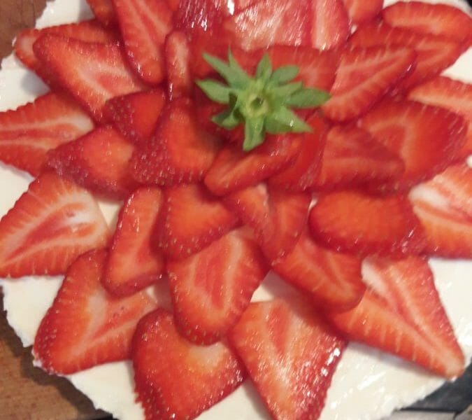 Cliquez pour zoomer ! Tarte aux fraises sans cuisson Thermomix par Mymyxx