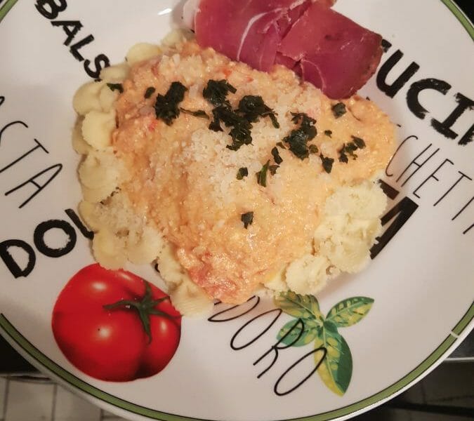 Cliquez pour zoomer ! Pâtes tomates cerises et ricotta Thermomix par Mymyxx