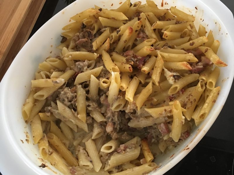 Cliquez pour zoomer ! Gratin de pennes aux champignons Thermomix par Jess1420